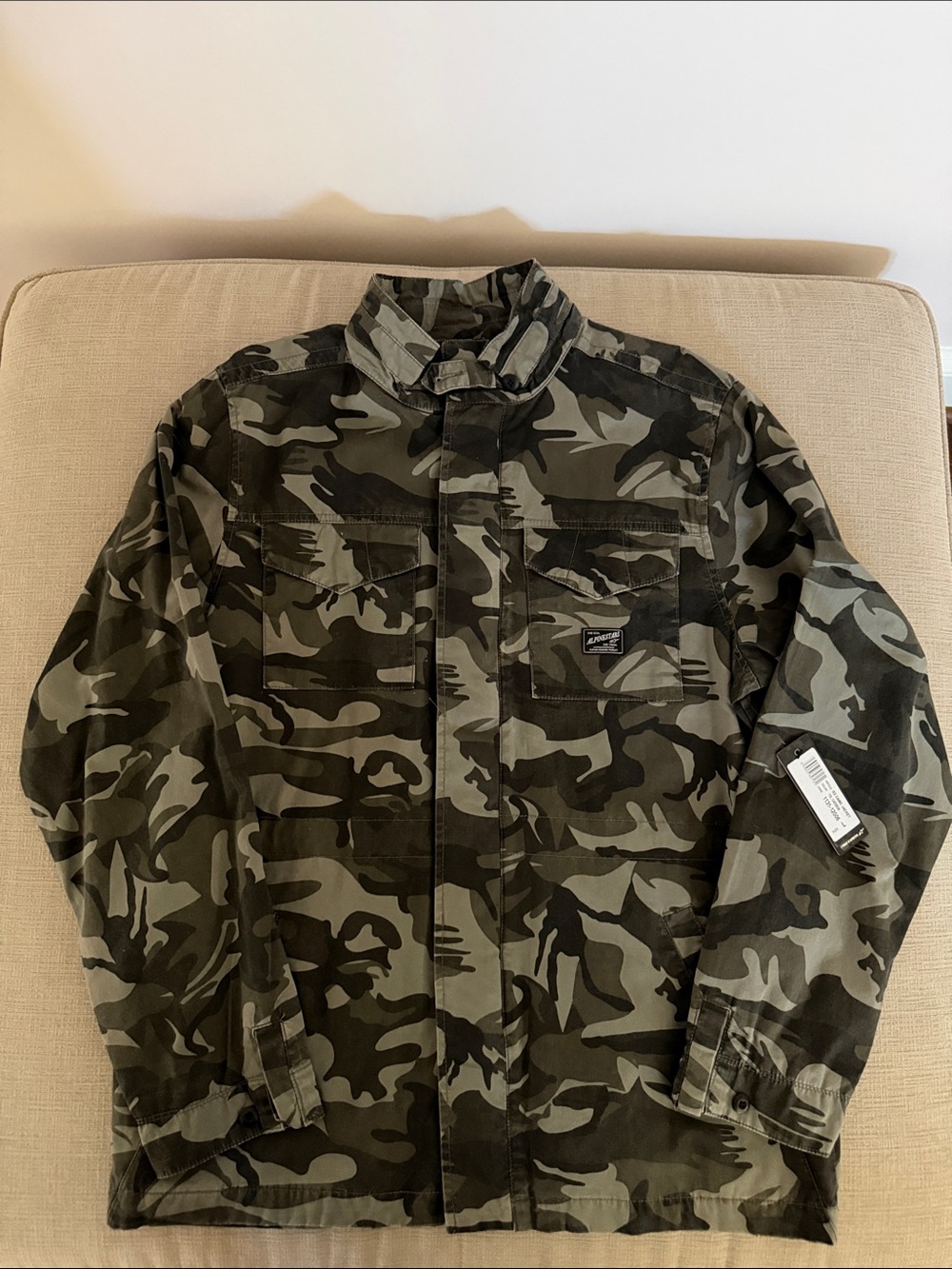 Alpinestars Men's Camo Field Jacket in Green and Black